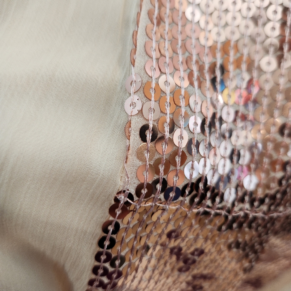 Free People Sequin Rose Pink Mini Dress Party Size XS - Picture 8 of 13